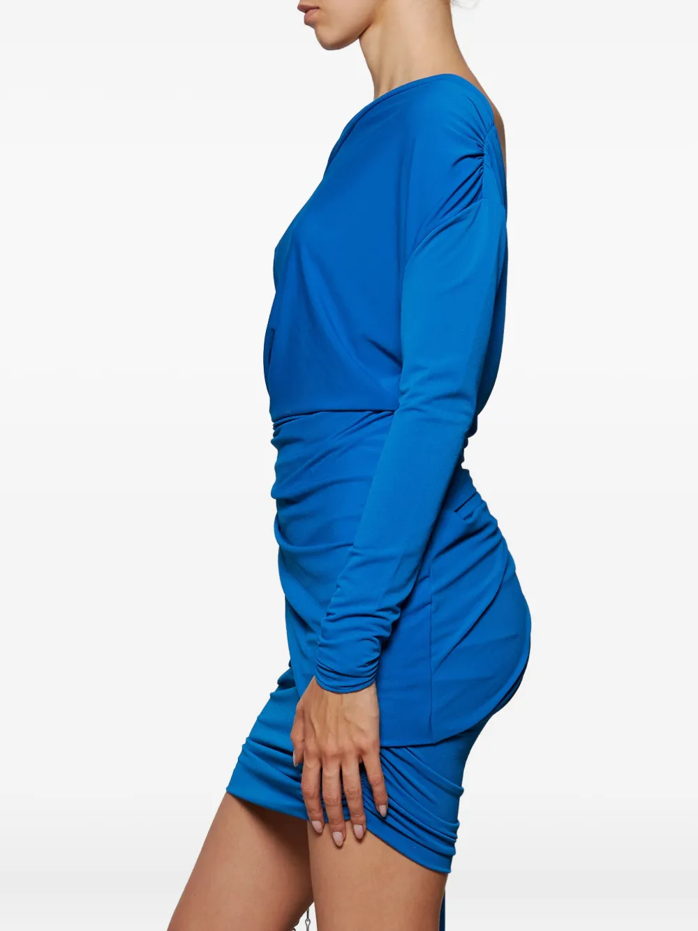 Alex Perry Asymmetrische mini-jurk Blauw