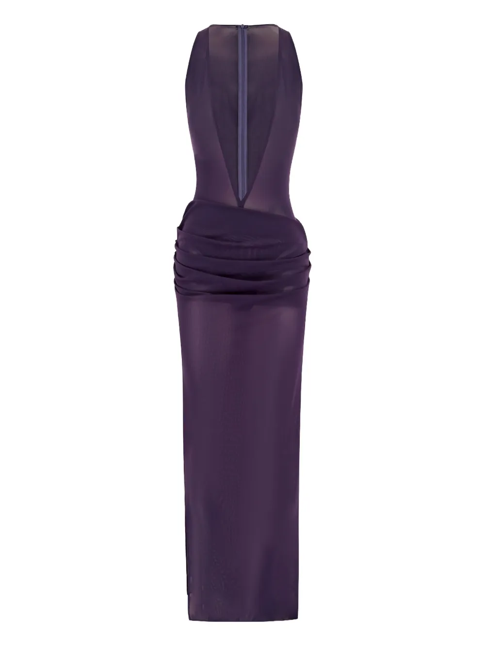 Alex Perry V-neck draped maxi dress | Purple | Image 1