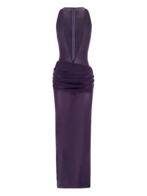 Alex Perry V-neck draped maxi dress