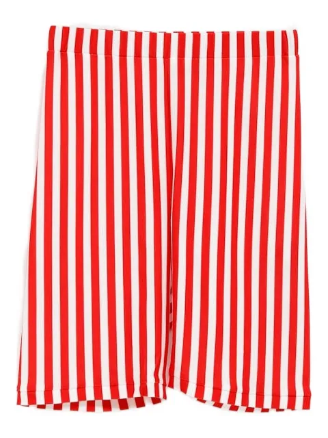 Duran Lantink shorts asimétricos con motivo de rayas
