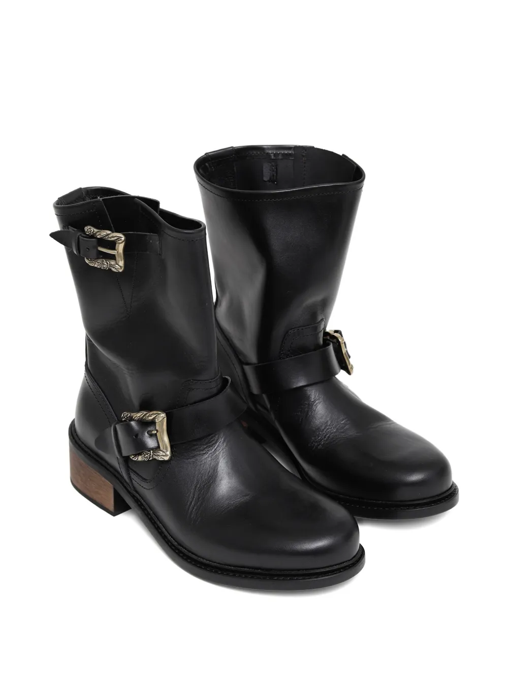 Enfants Riches Déprimés Engineer double-buckle leather boots | Biker Boots | Image 2