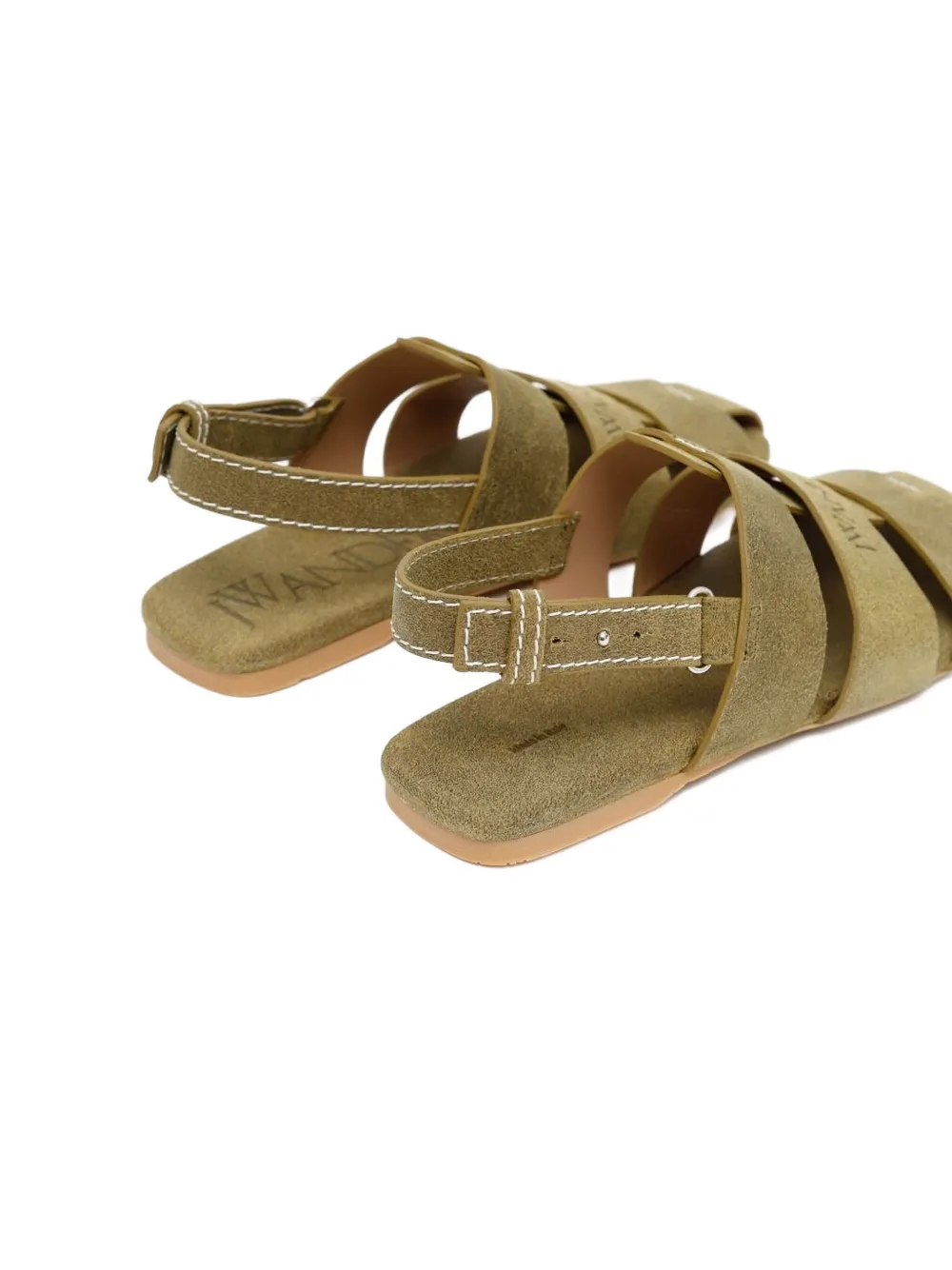 Shop Jw Anderson Suede Flat Sandals