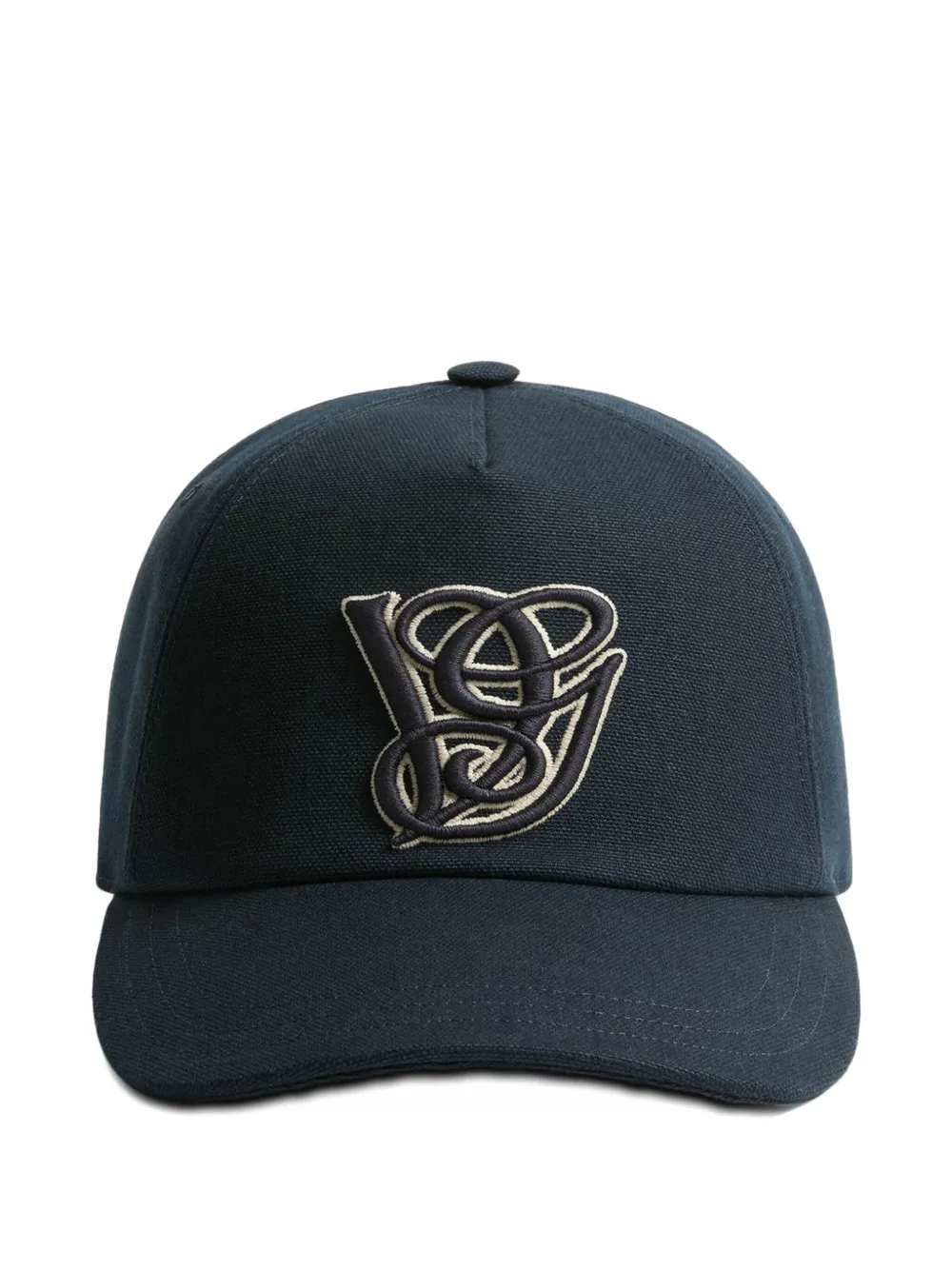 Valentino Garavani COTTON BASEBALL CAP WITH EMBROIDERY - Blu