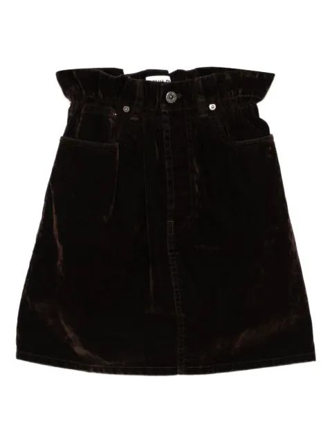 Miu Miu kort nederdel i velour
