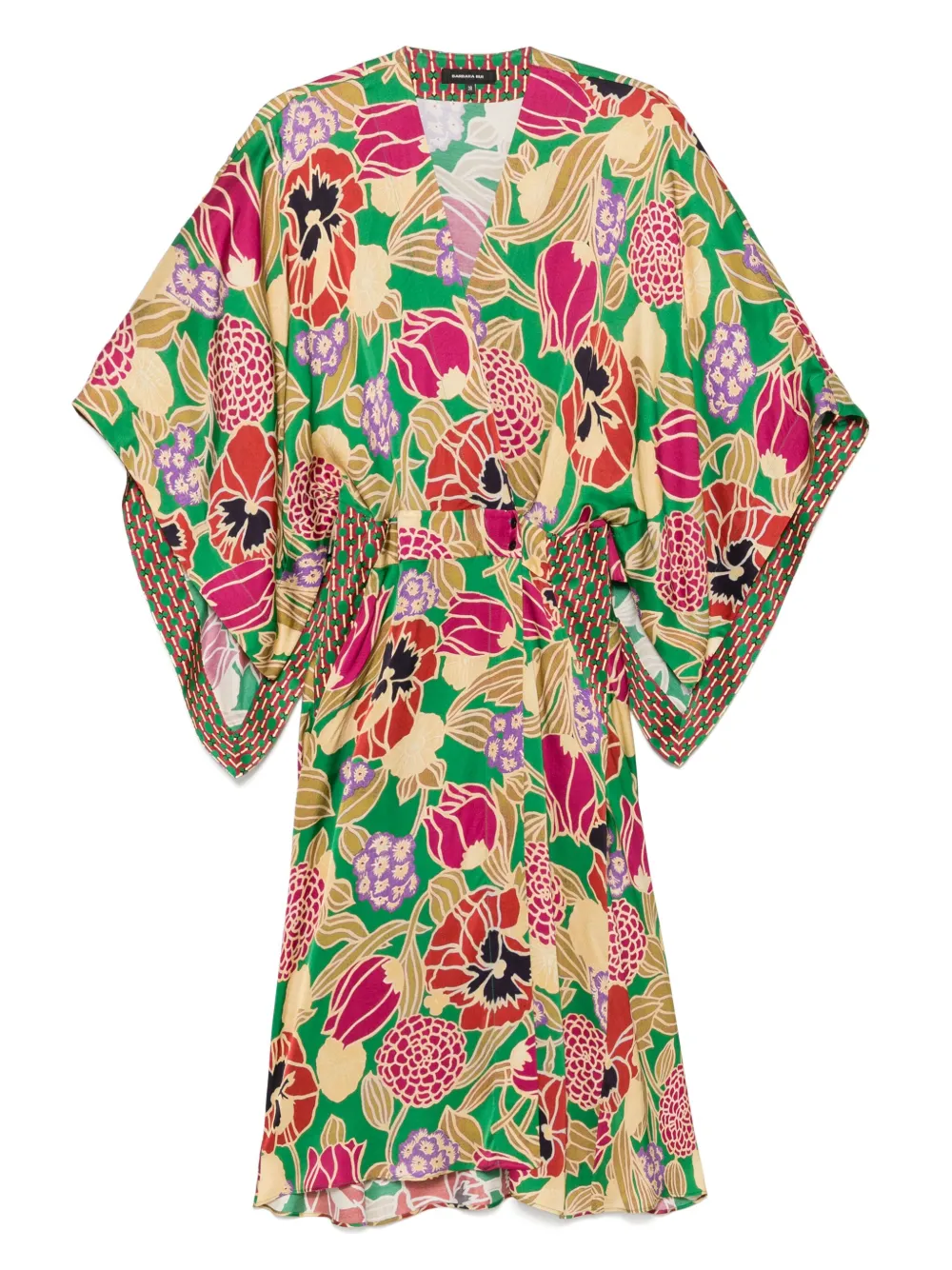 floral-print midi dress