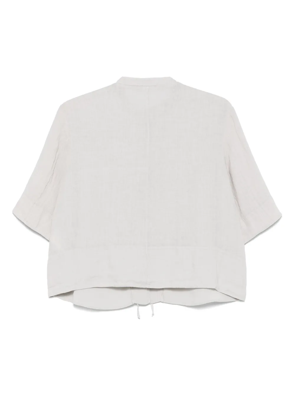 Transit Blouse van linnenblend - Grijs