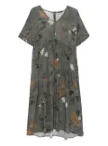 Transit printed midi dress - 04 GREY