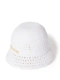 Miu Miu crochet bucket hat - White