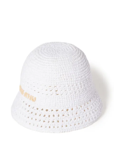 Miu Miu crochet bucket hat