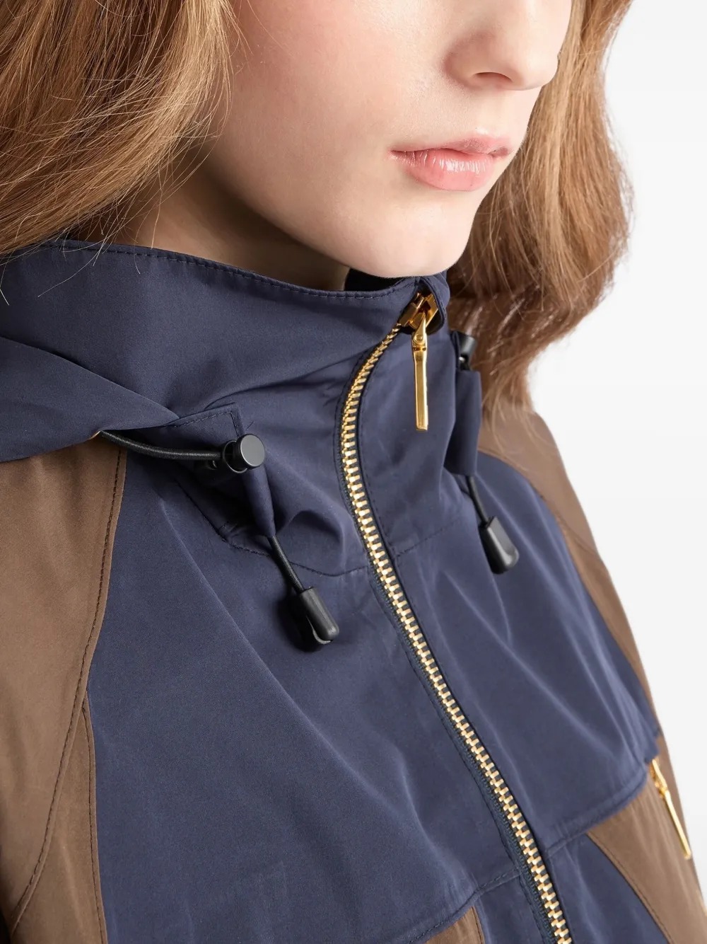Prada Jack met capuchon Blauw