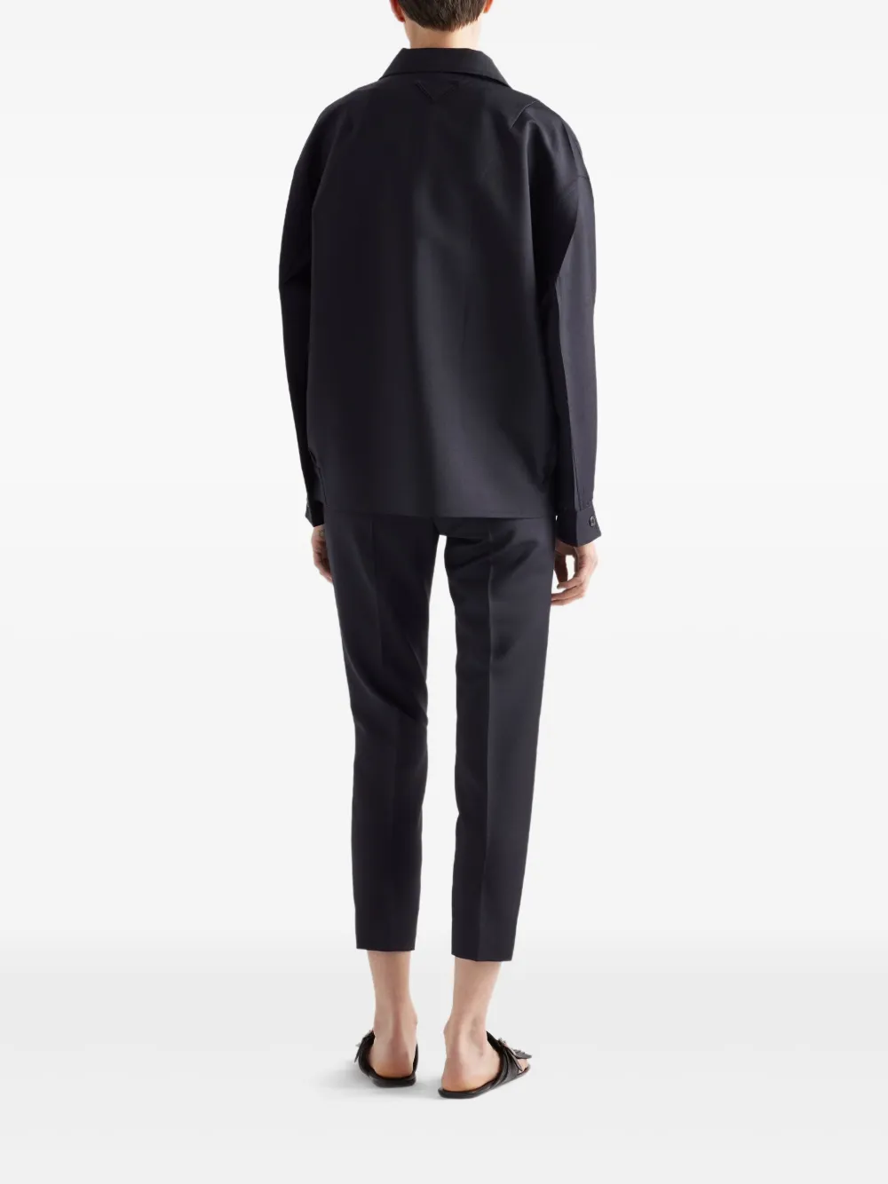 Prada Mohair wollen jack Blauw
