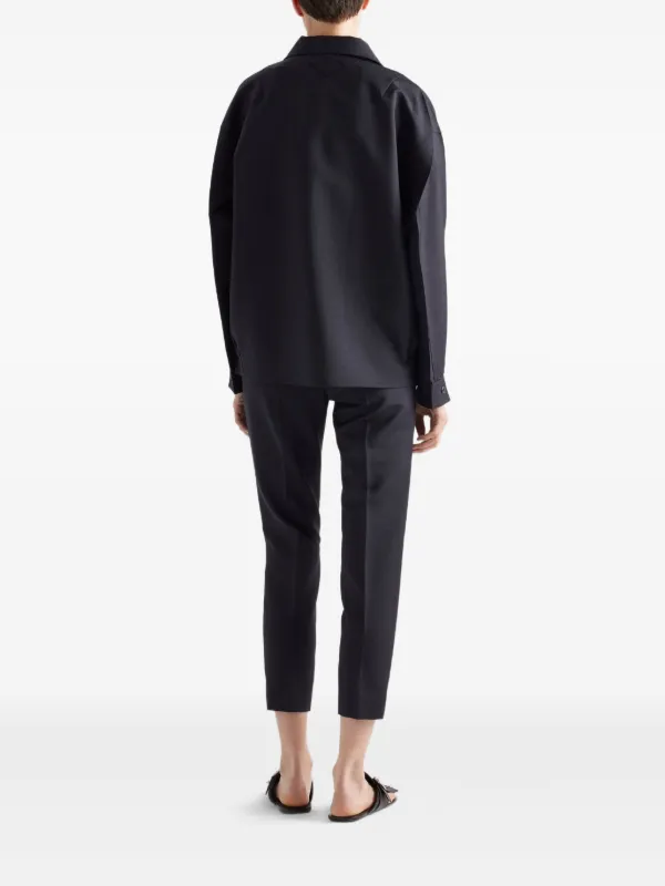 Prada Mohair Wool Jacket | Blue | FARFETCH