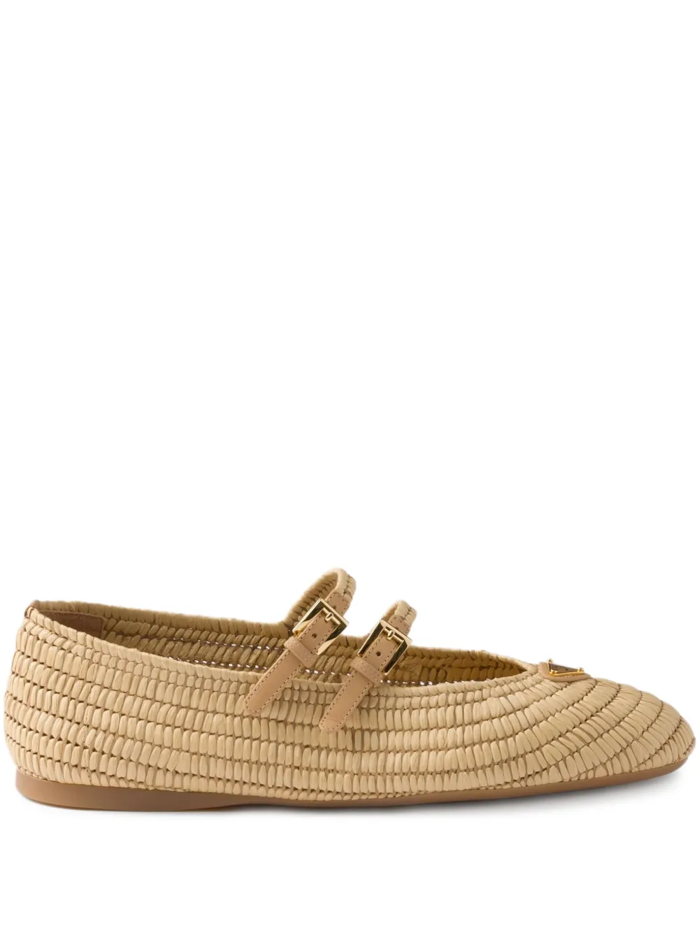 Prada Woven Ballerina Shoes