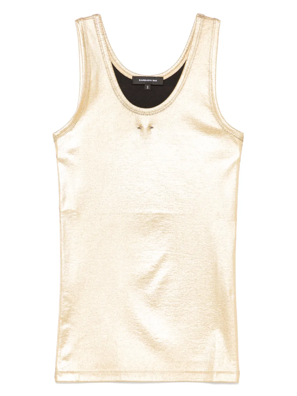 ribbed jersey tank top