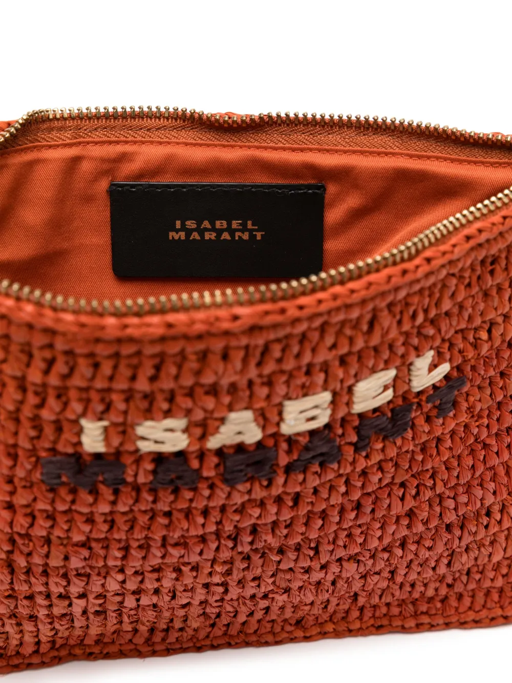 ISABEL MARANT Praia clutch Oranje