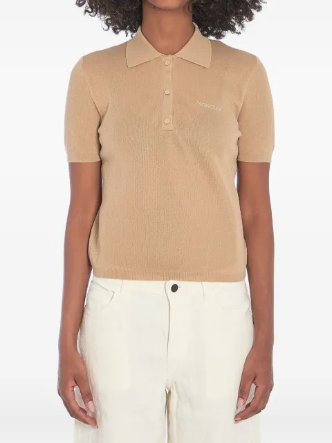 Moncler cotton-blend polo shirt