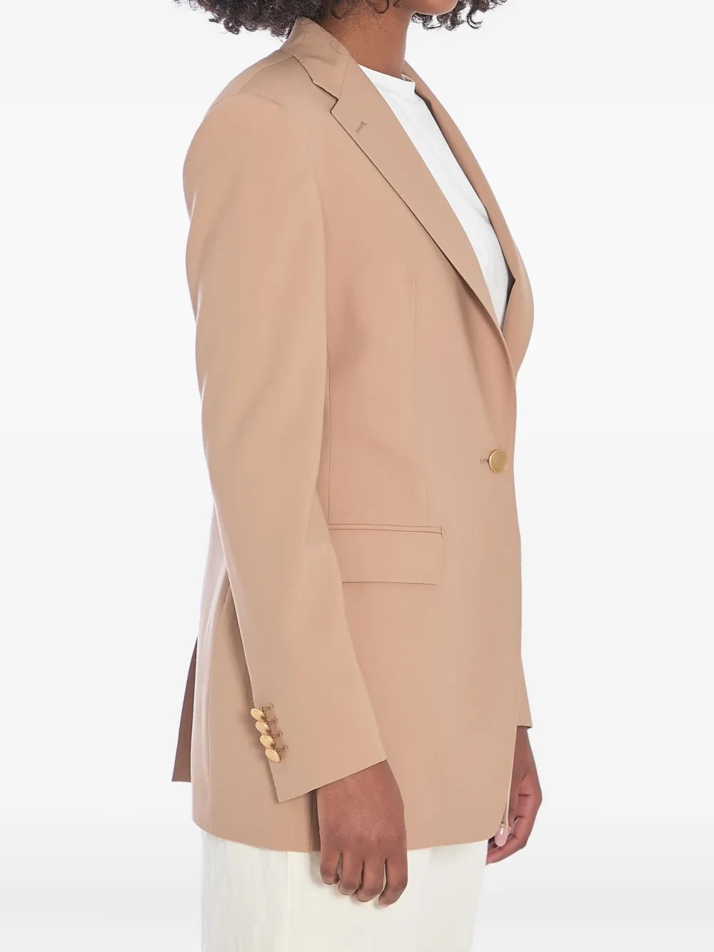 Tagliatore Blazer met enkele rij knopen Beige