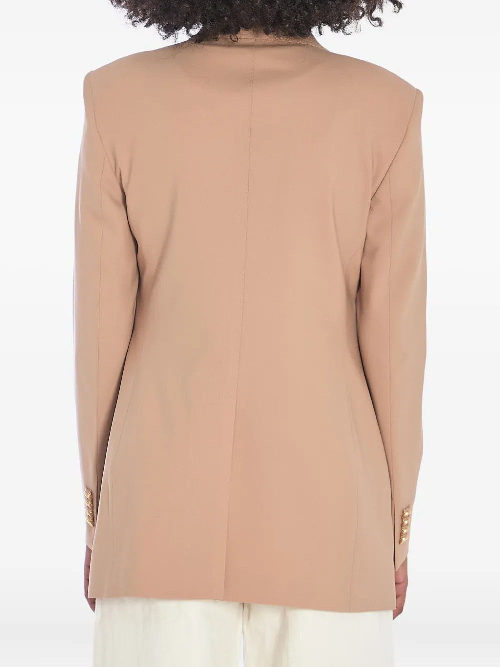 Tagliatore Blazer met enkele rij knopen Beige