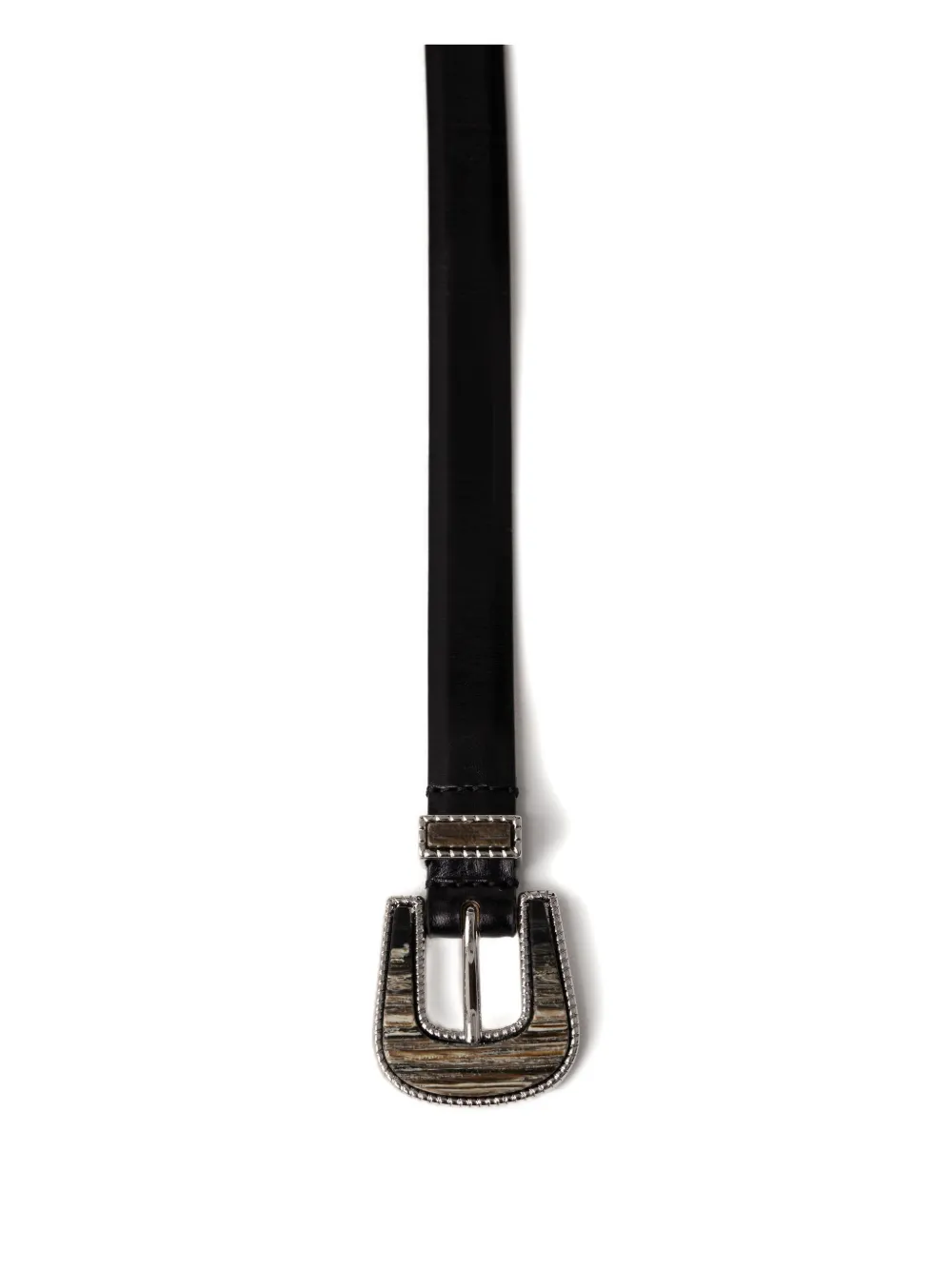 Déhanche leather belt - Zwart