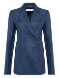 Gabriela Hearst slub-textured blazer - Blue