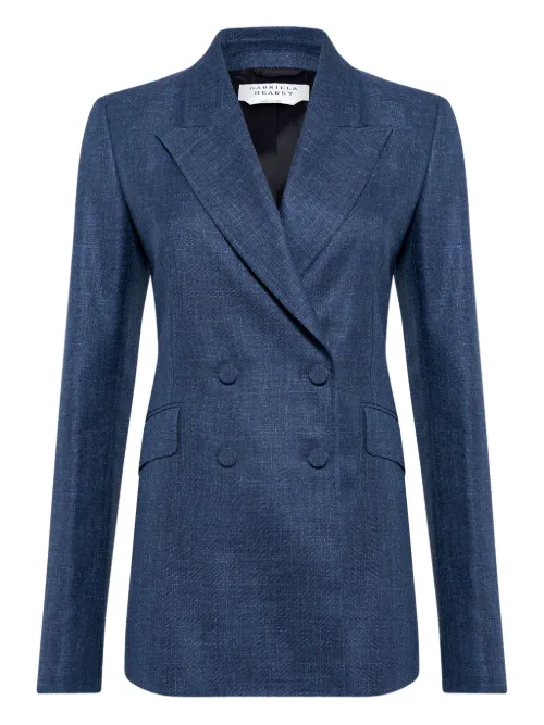 Blazer en tissu flammé - Gabriela Hearst - Modalova