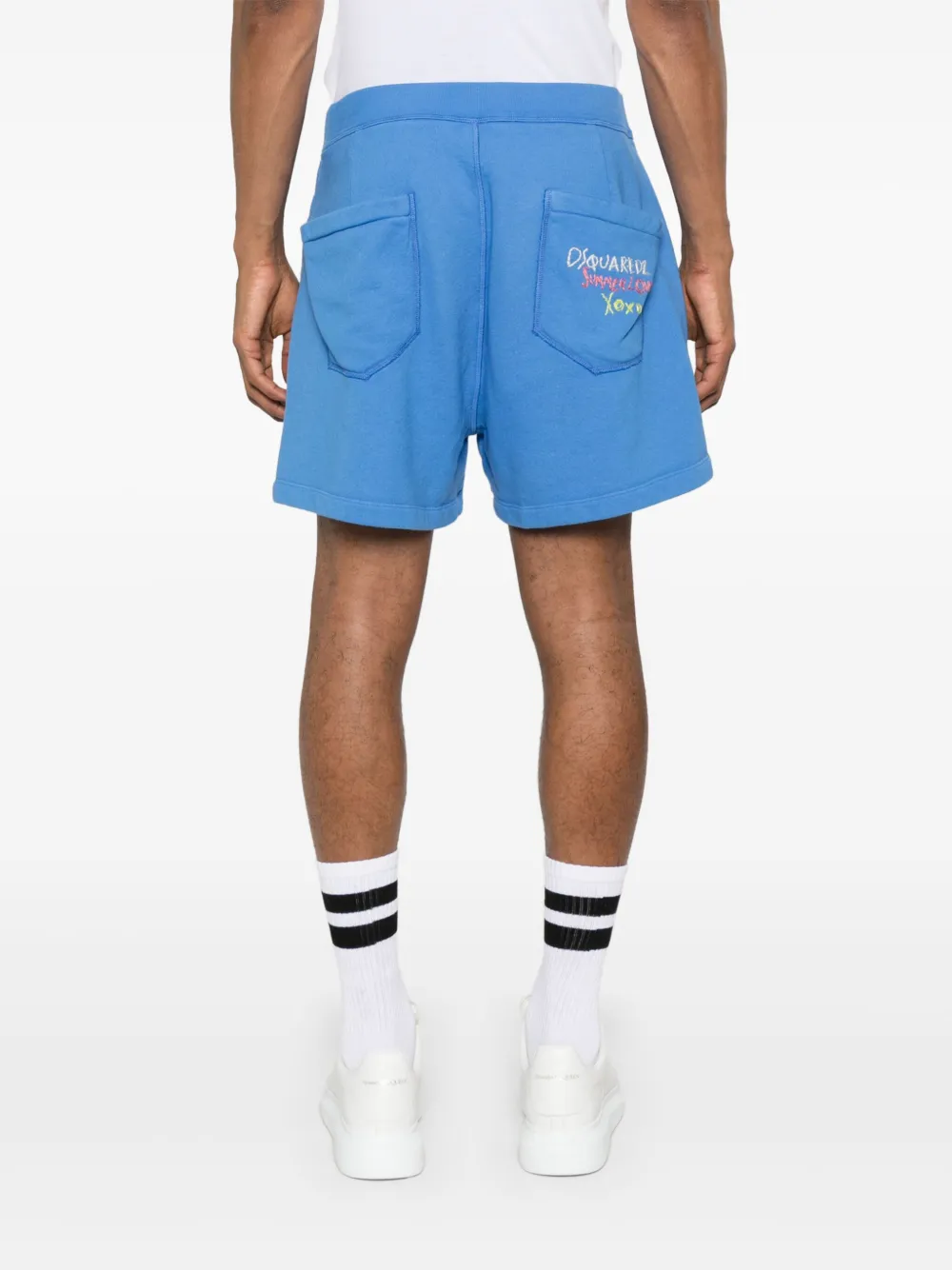Shop Dsquared2 Logo-embroidered Shorts