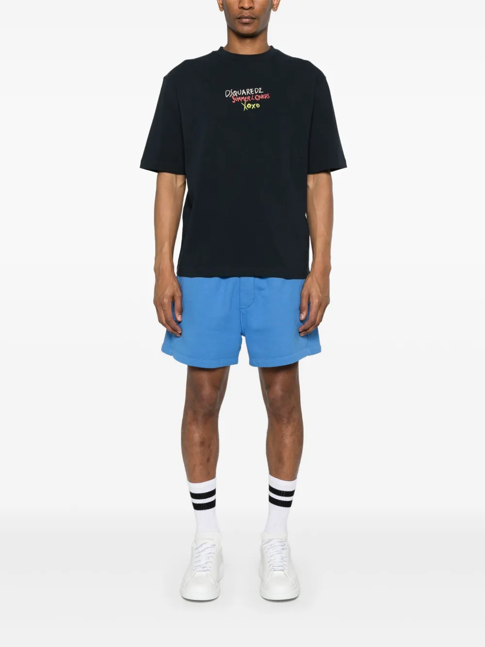 DSQUARED2 logo-embroidered shorts | Track & Running Shorts | Image 2