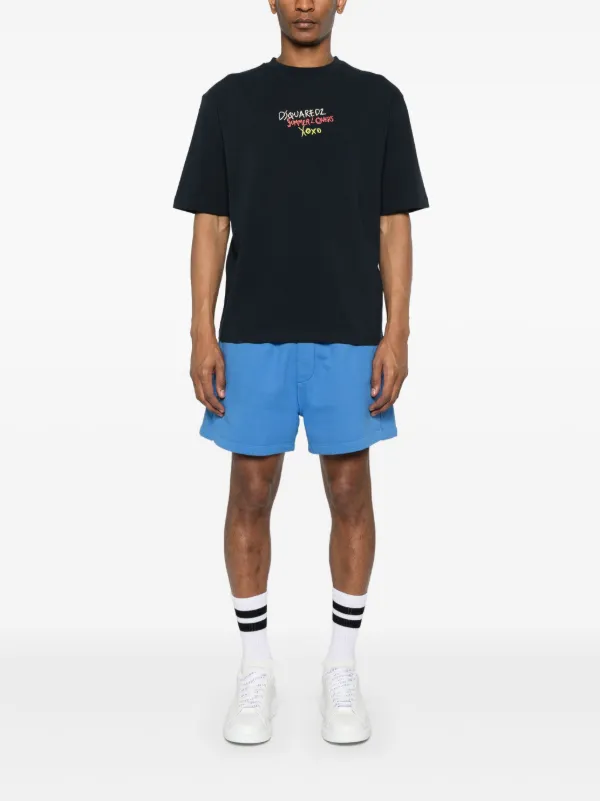 DSQUARED2 ネイビーショートパンツ D SQUARED2(ディースクエアード) ハーフ・ショートパンツ(メンズ
