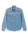RE/DONE distressed denim shirt - Blue