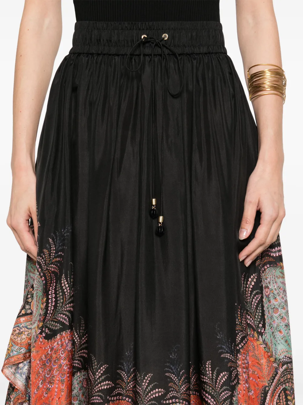 ZIMMERMANN Rhiannon maxi-rok Zwart