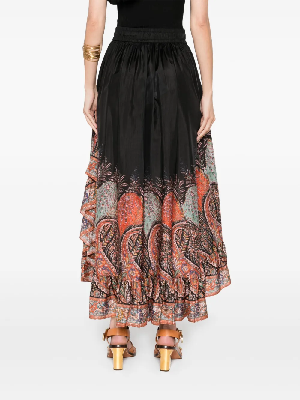 ZIMMERMANN Rhiannon maxi-rok Zwart