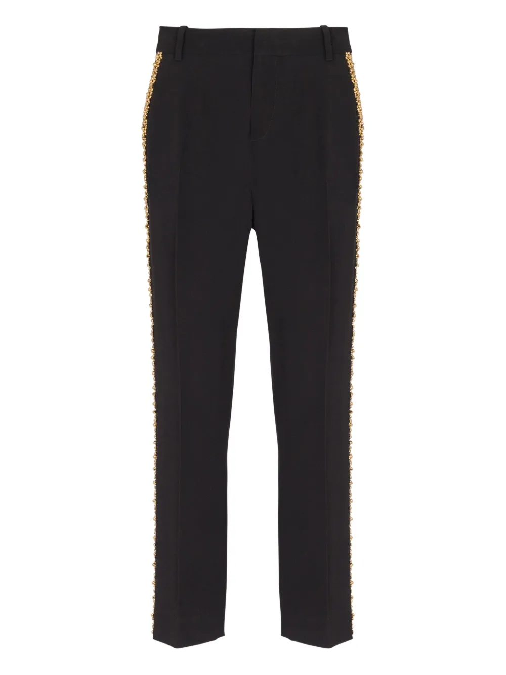 Balmain Straight broek met borduurwerk Zwart