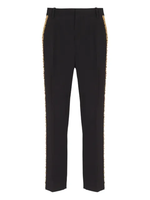 Balmain embroidered straight-leg trousers