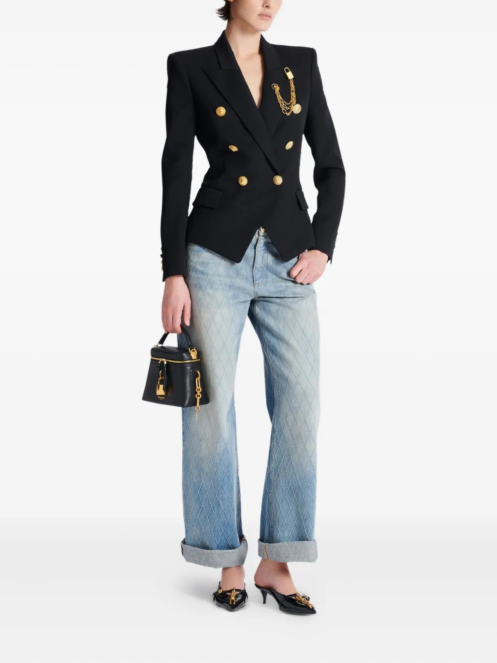 Balmain Pulse Vanity shopper Zwart