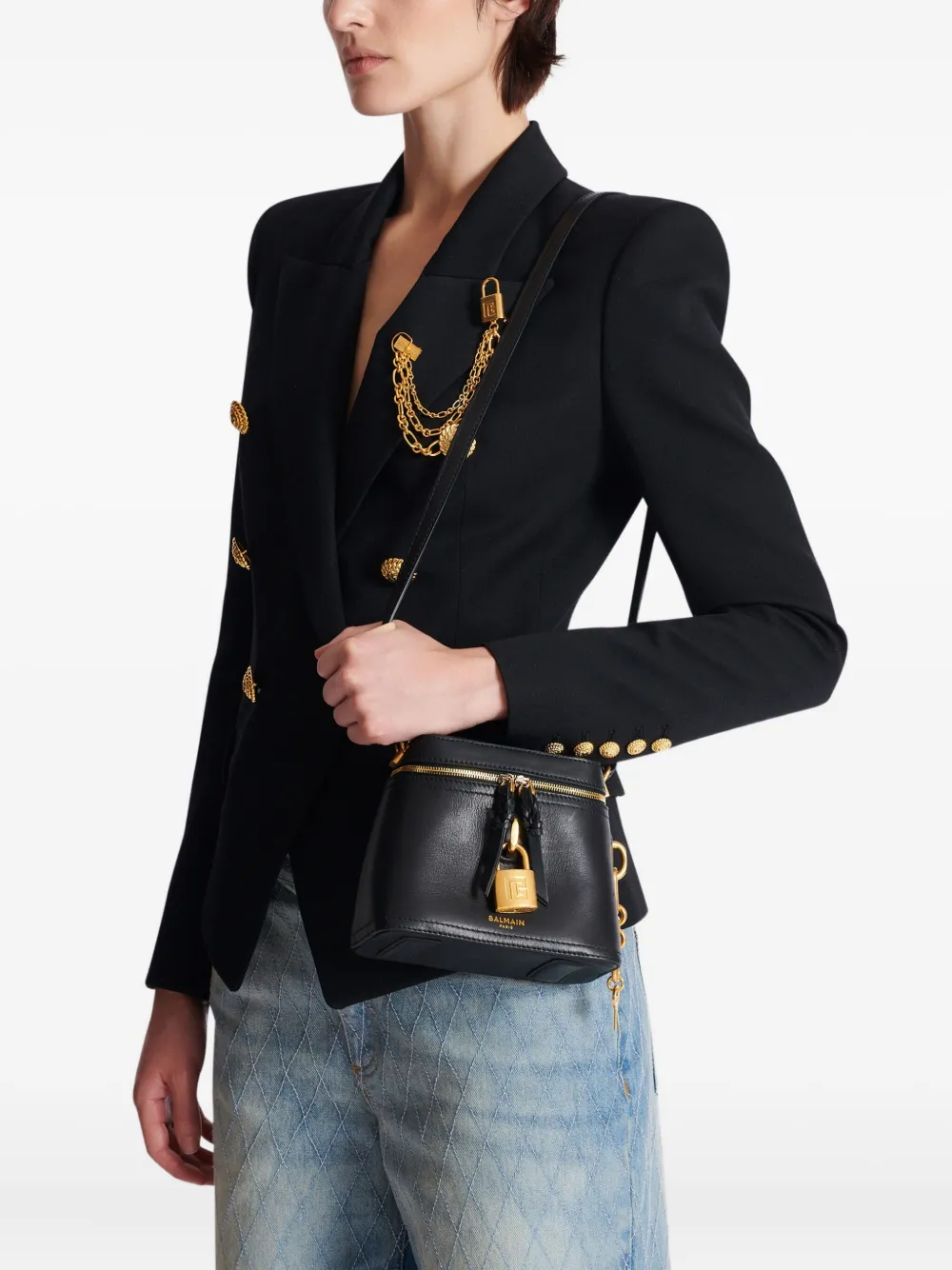 Balmain Pulse Vanity shopper Zwart