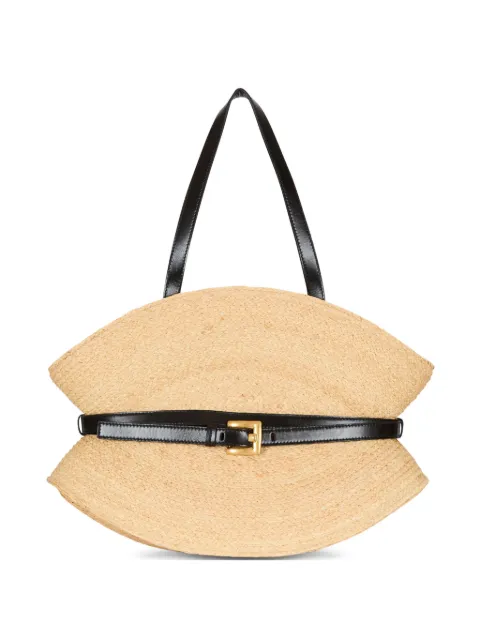 Balmain medium Shuffle raffia bag