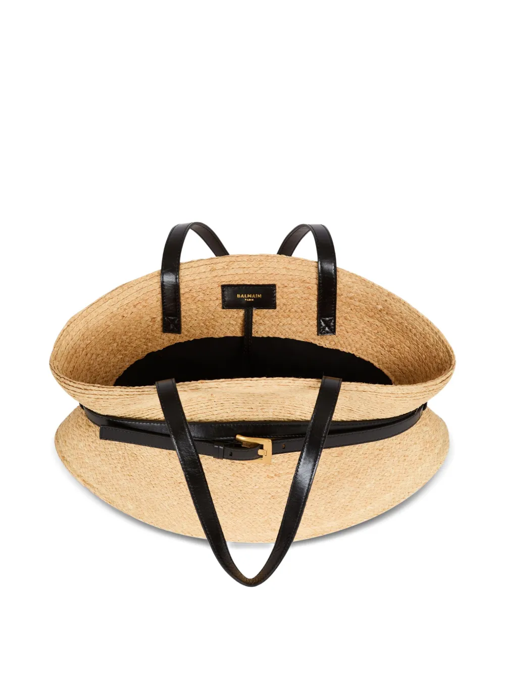 Balmain Shuffle ラフィアバッグ M | ニュートラル | FARFETCH JP
