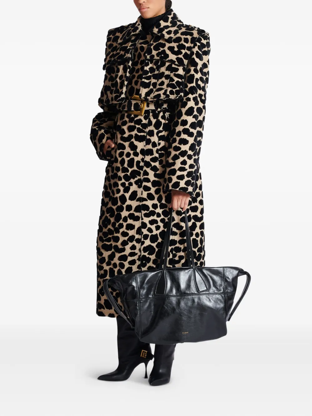 Balmain Track schoudertas - Zwart