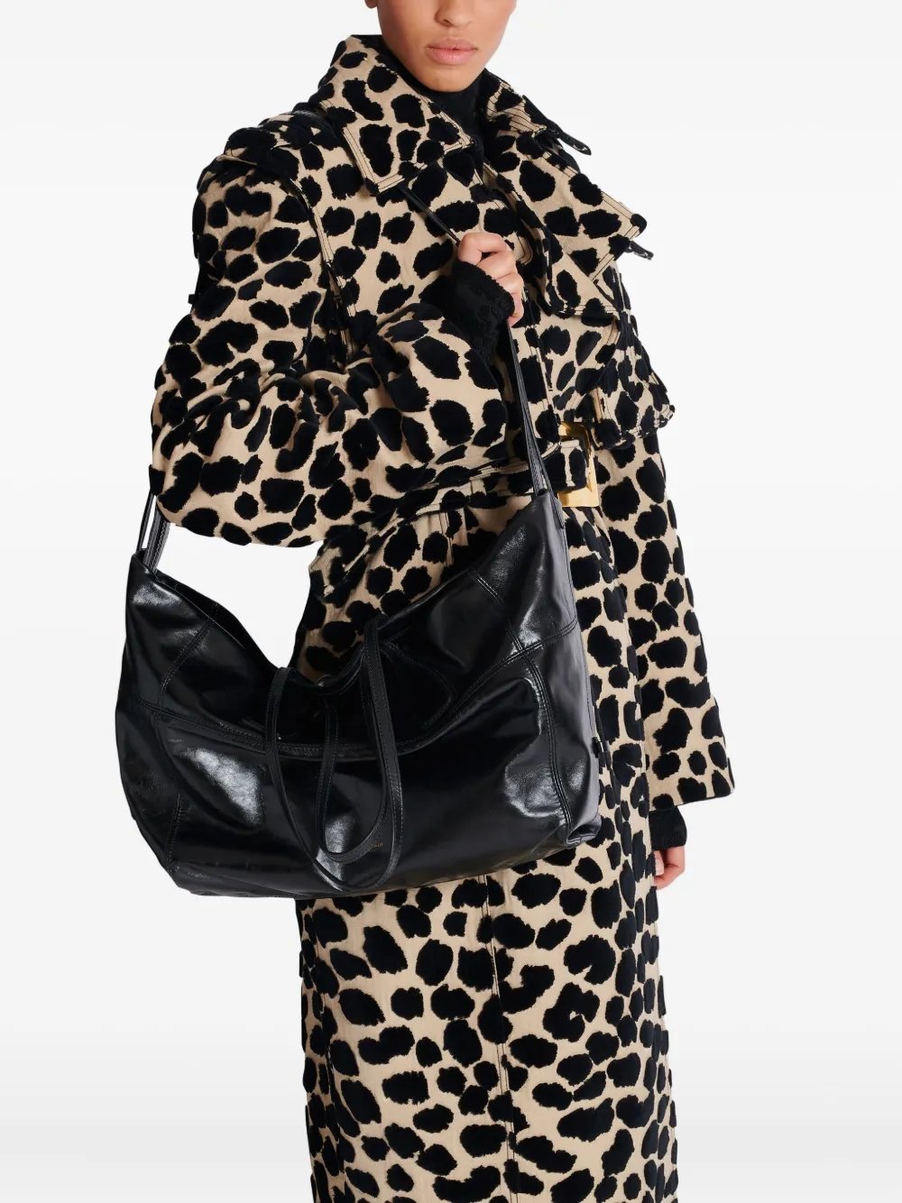  Balmain Track Shoulder Bag - Black 