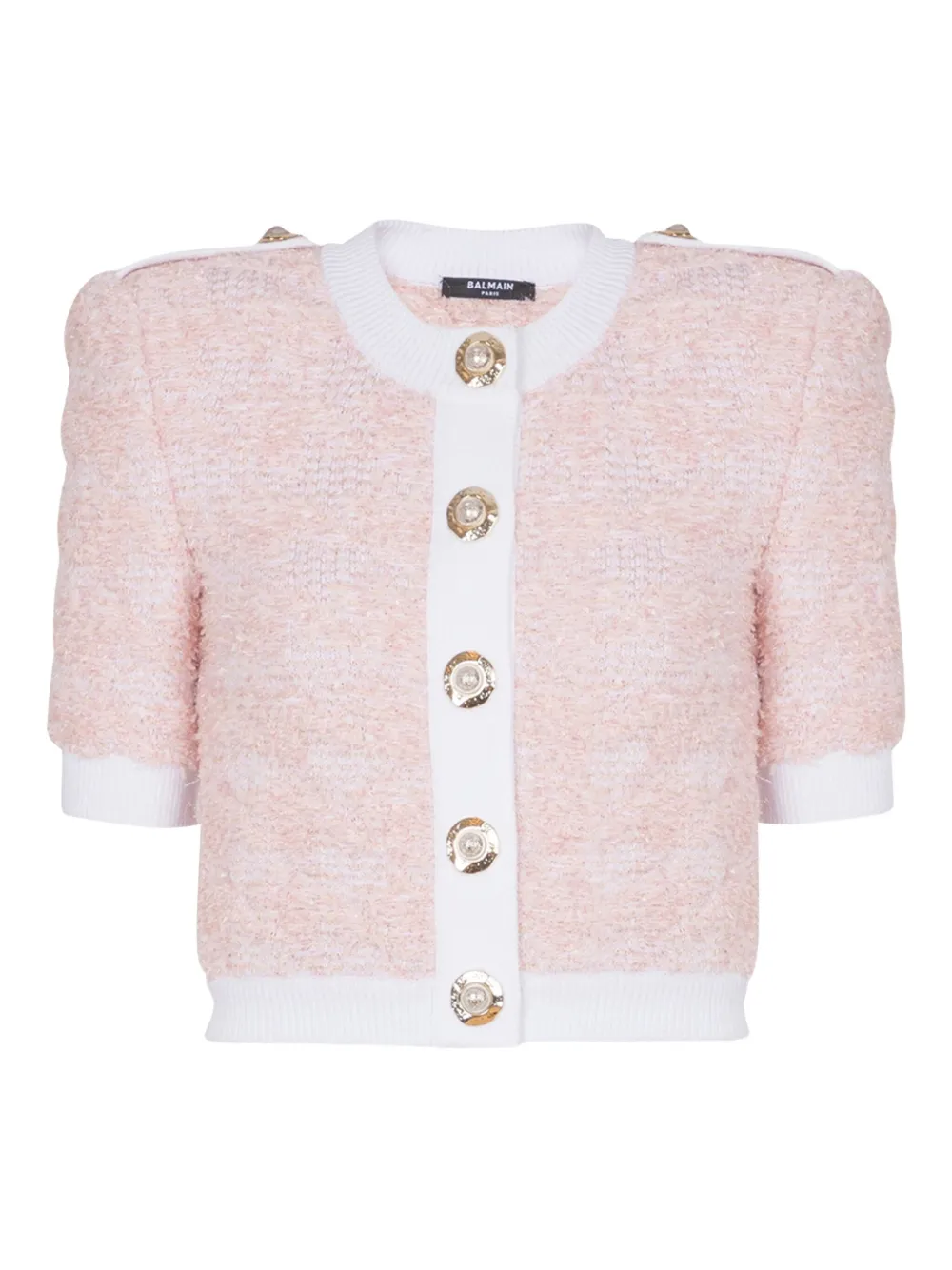 Balmain Cropped vest Roze