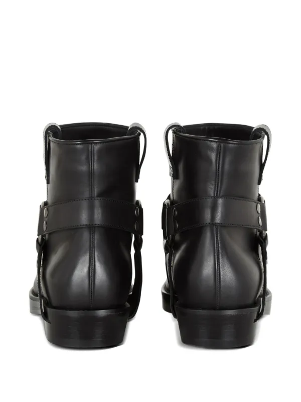 Balmain レザーアンクルブーツ | ブラック | FARFETCH JP