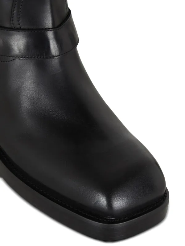 Balmain レザーアンクルブーツ | ブラック | FARFETCH JP