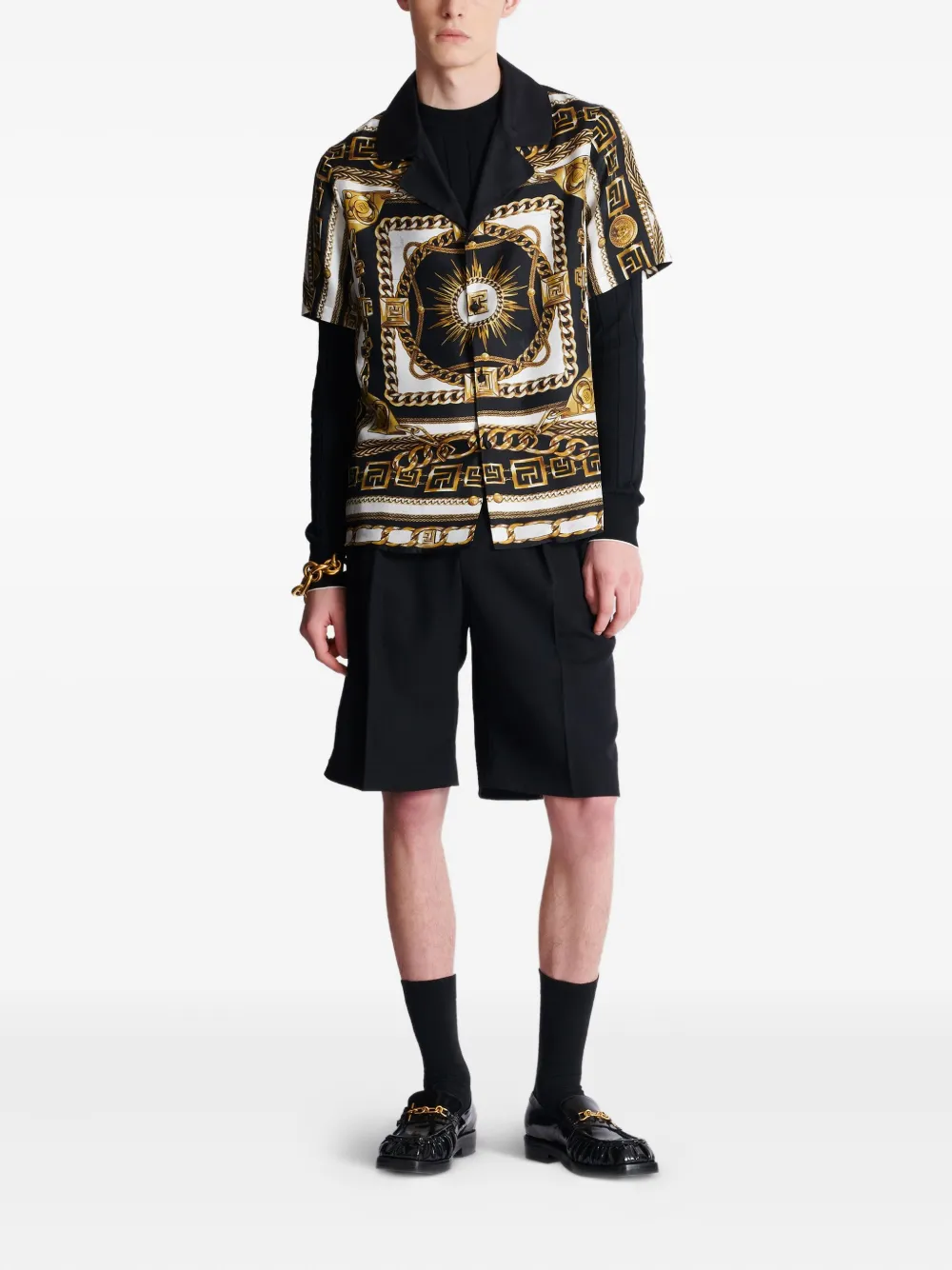 Balmain Overhemd met grafische print - Wit