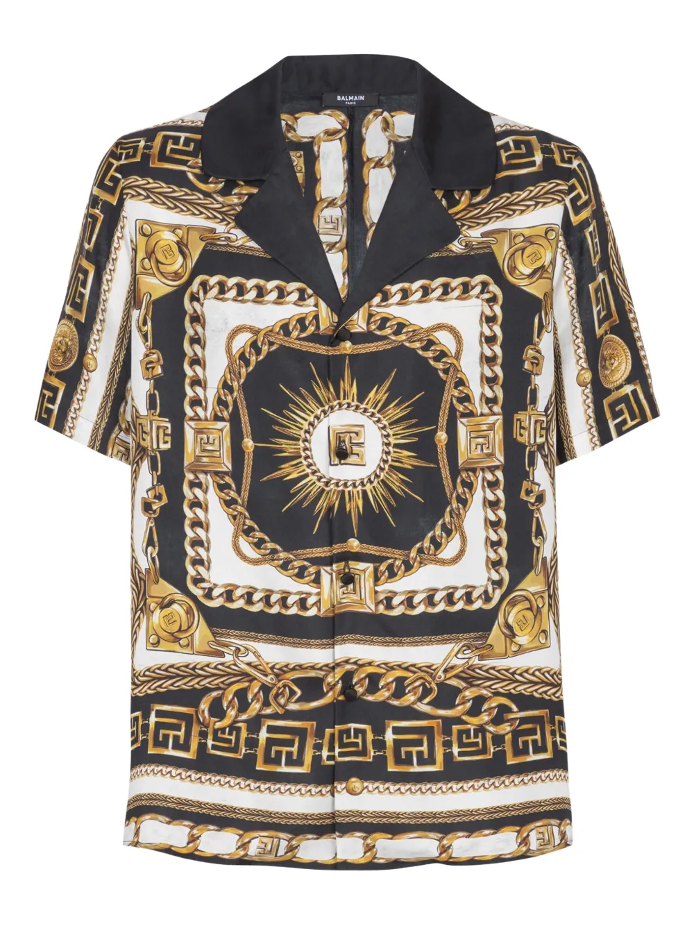 Balmain Overhemd met grafische print Wit