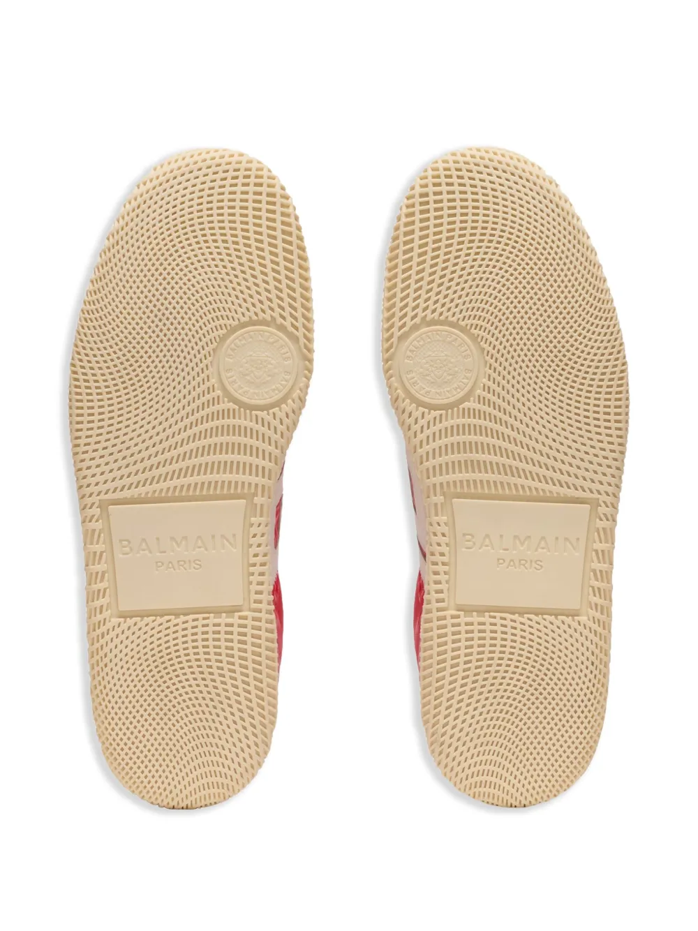 Balmain Swan low-top sneakers Red