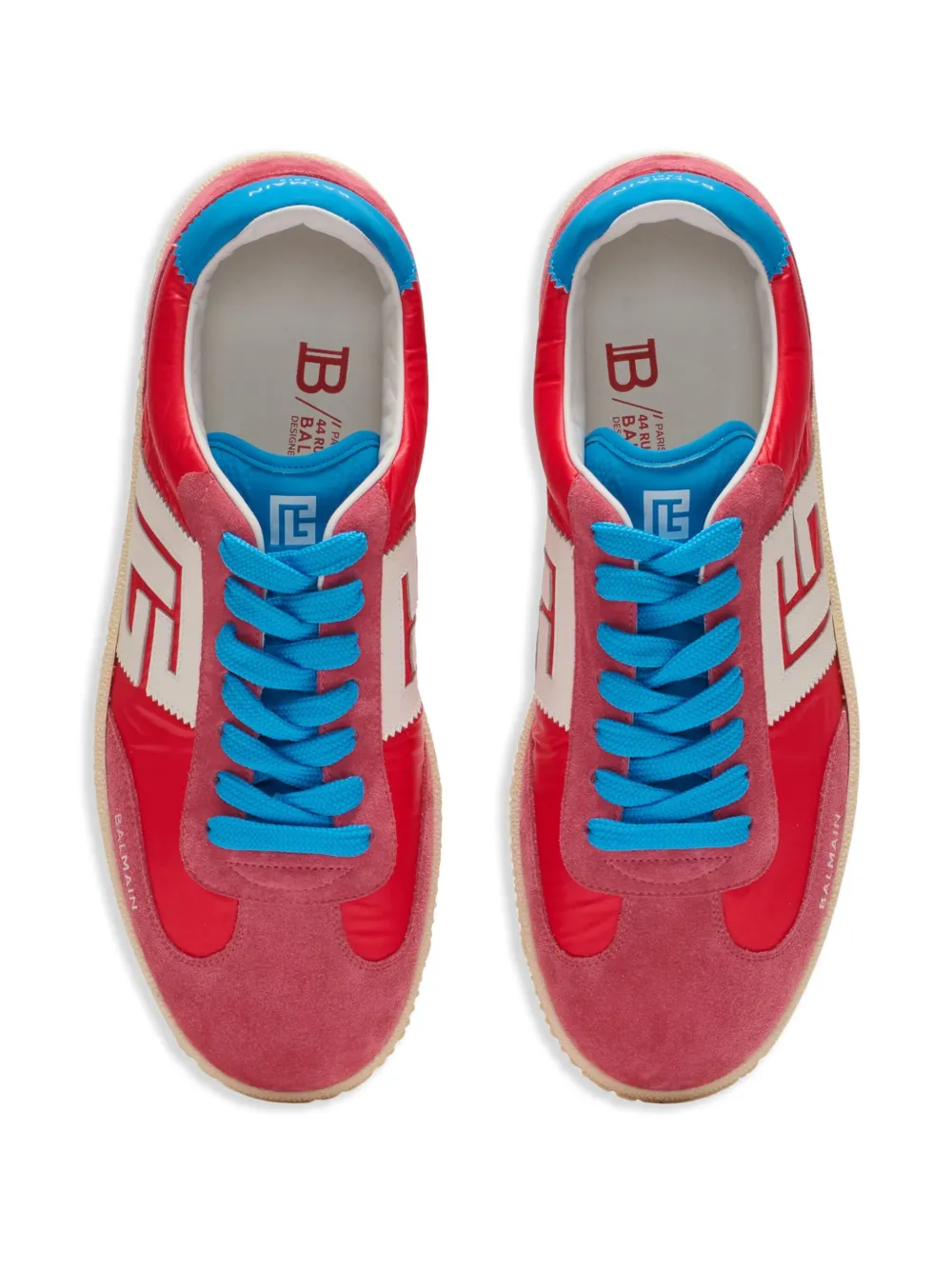 Balmain Swan low-top sneakers Red