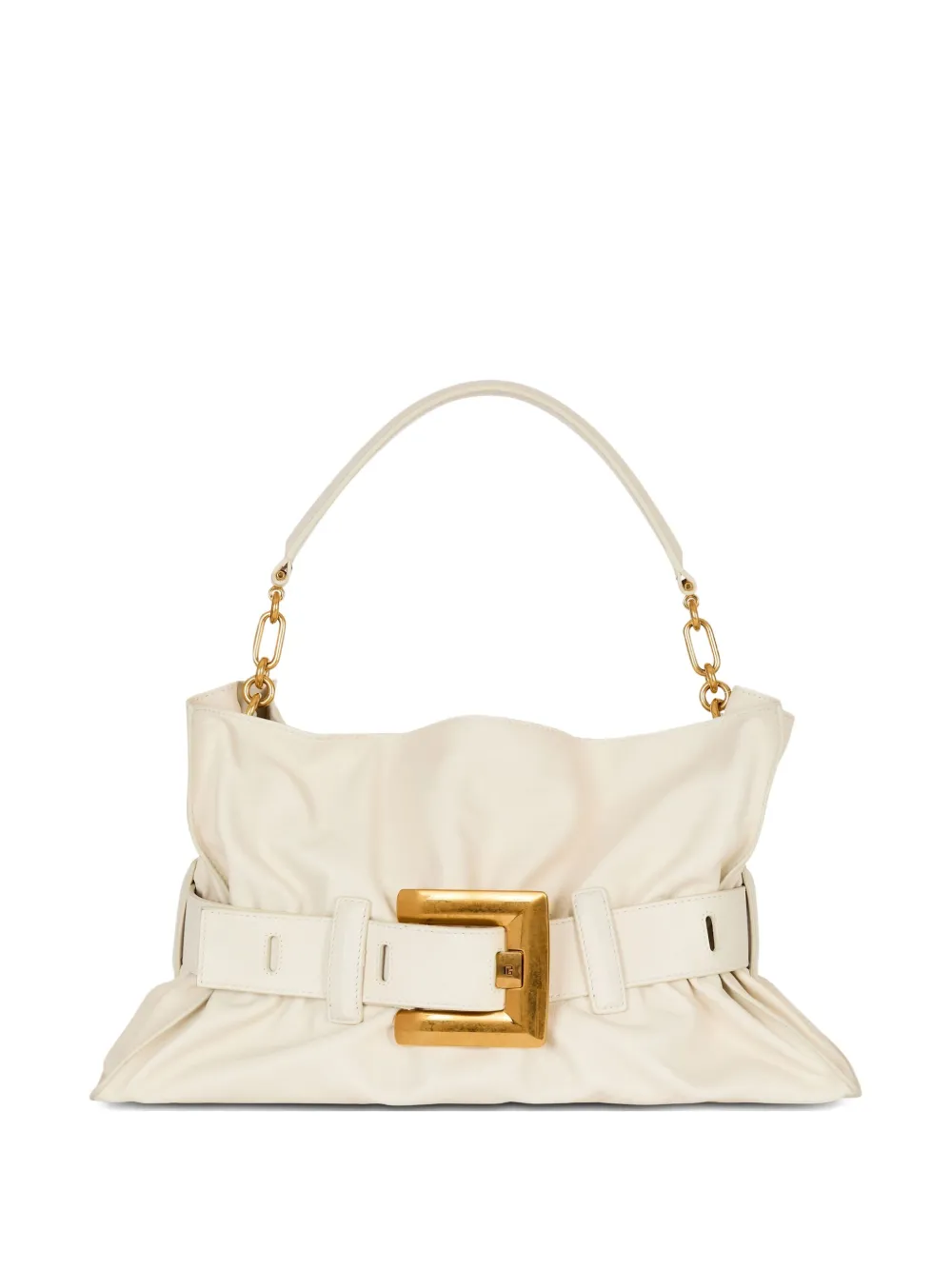 Balmain Medium Anthem schoudertas Beige