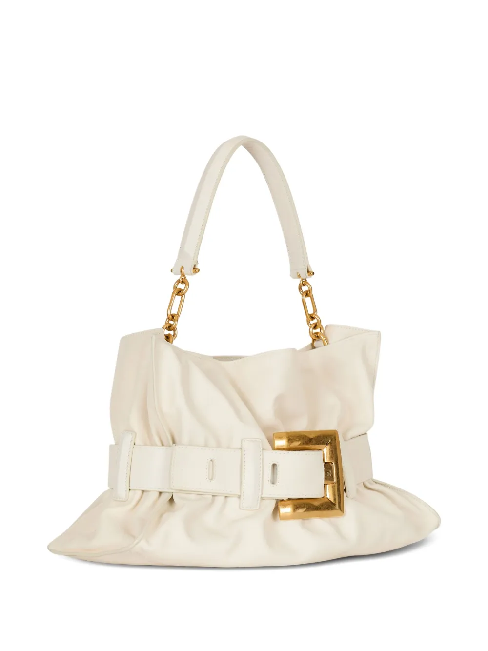 Balmain Medium Anthem schoudertas Beige