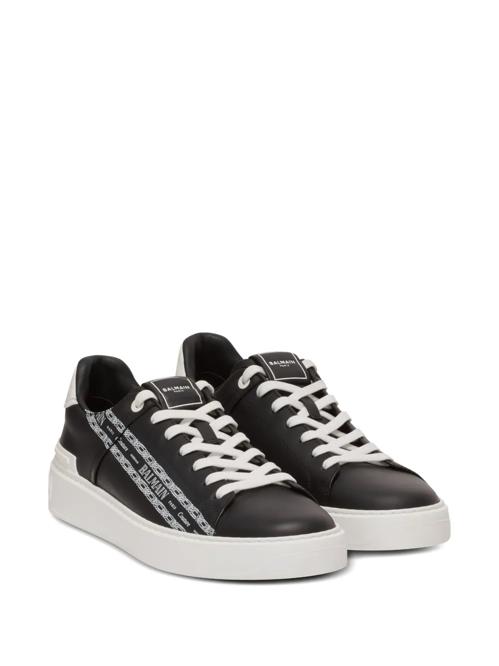 Balmain baskets en cuir à logo embossé | Baskets basses | Image 2