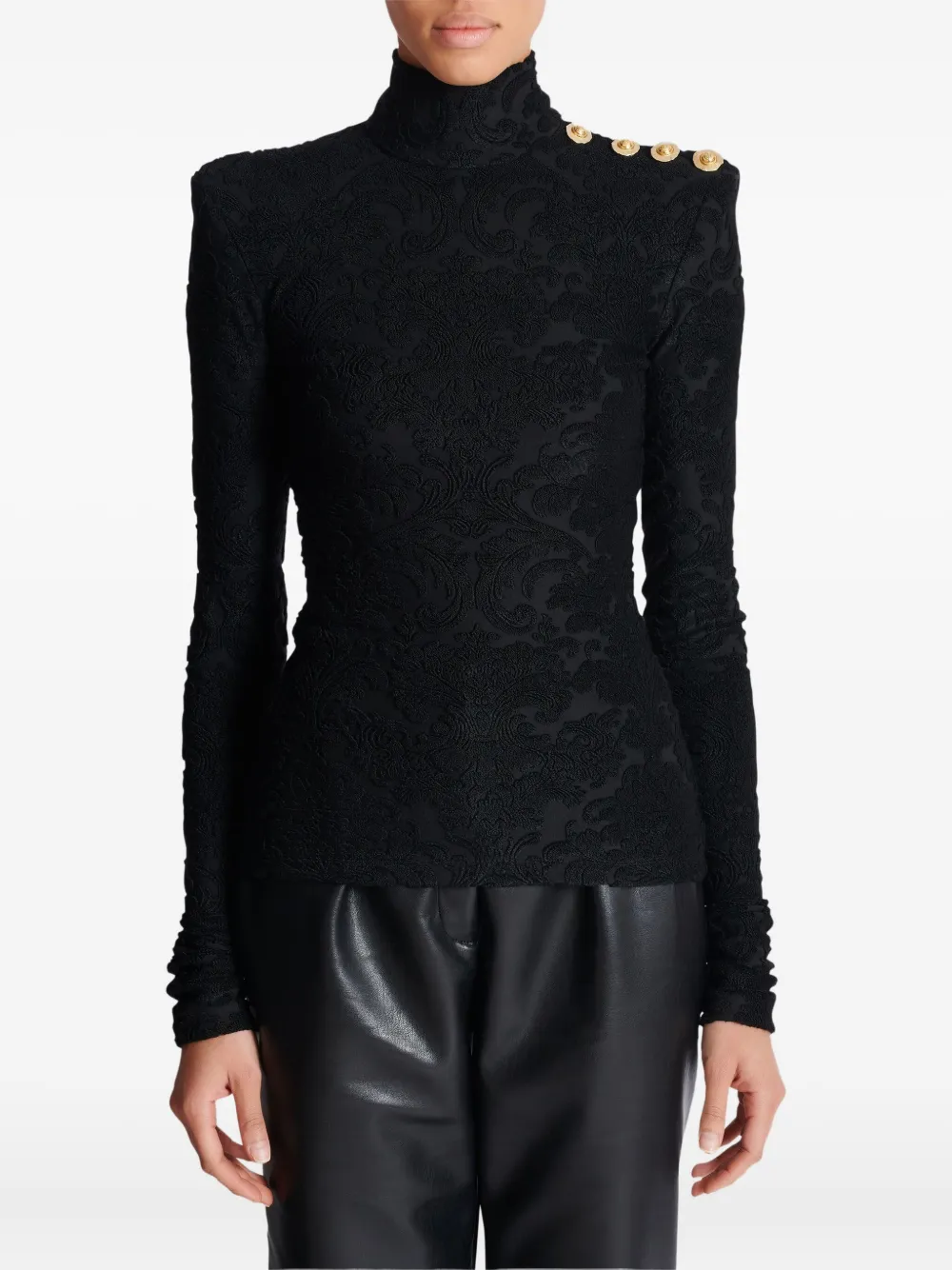 발망 바로크 패턴 긴소매 탑 FF1AR962JK65